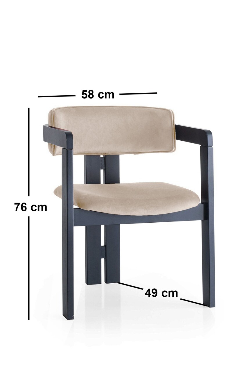 Scaun, Nmobb, CO, Lemn, Negru/Bej