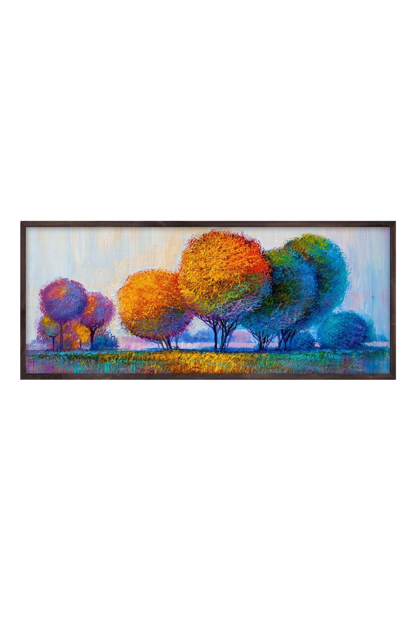 Tablou decorativ, Artsmdfyty58-12050, Vopsea: 100% MDF (grosime: 2,7 mm), Multicolor - view 2