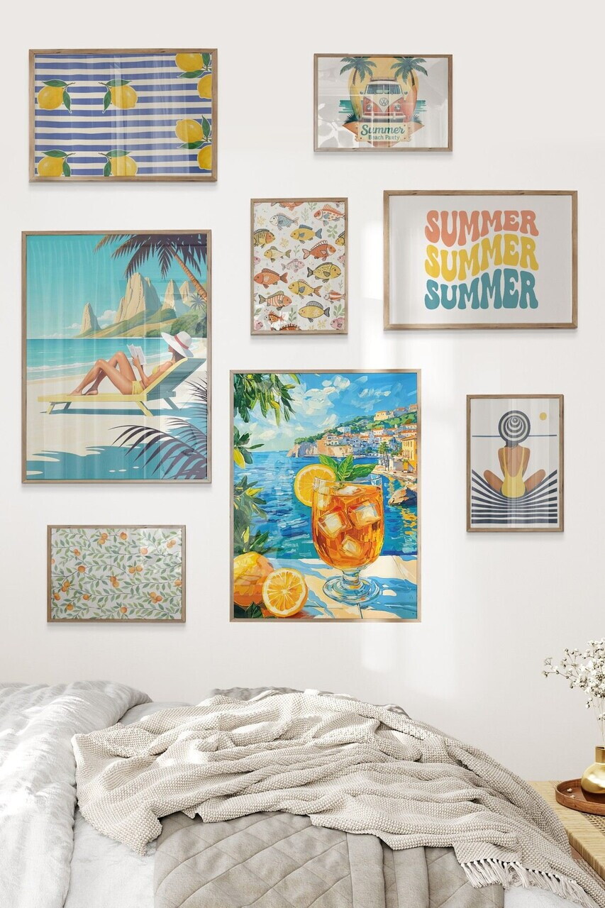 Tablou decorativ, Çgs-055-Wooden-Kck, Lemn masiv, Față: 100% PVC STICLĂ, Multicolor - view 2