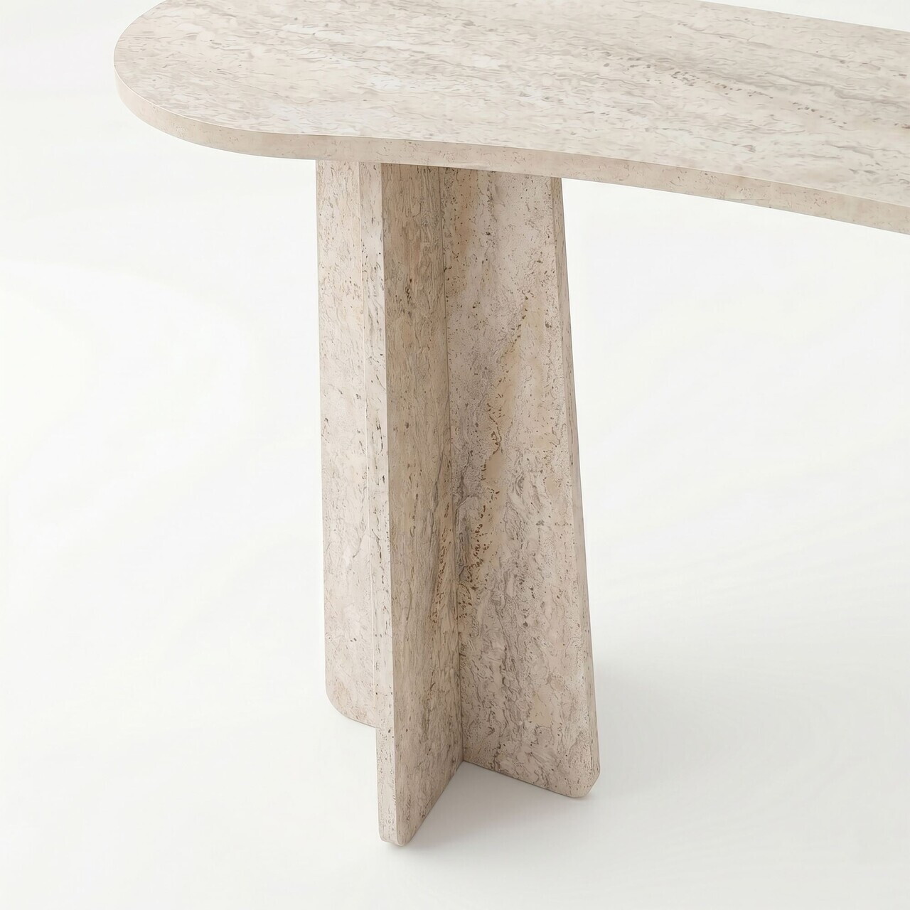 Consola, Hanah Home, Zen, 120x75x35 cm, PAL, Travertin - view 7