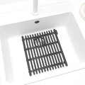 Covoras protectie chiuveta, Brabantia, SinkSide, 30x30x1.5 cm, silicon, gri inchis