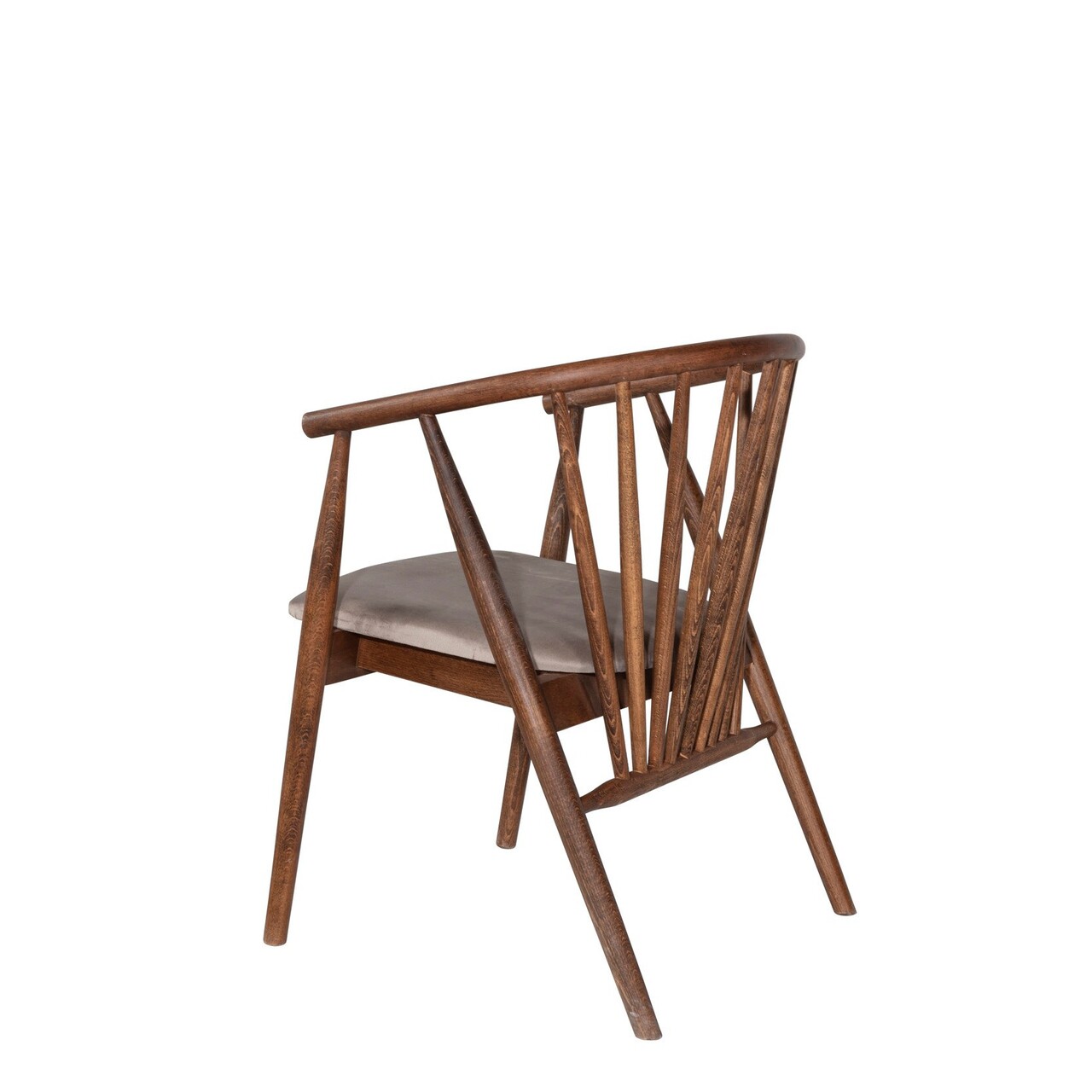 Scaun, Fairfax, Albero48, 55x77x47 cm, Lemn masiv , Nuc / Bej