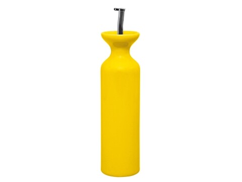Recipient pentru ulei, Trendy Kitchen, Excelsa, 350 ml, ceramica/inox, galben