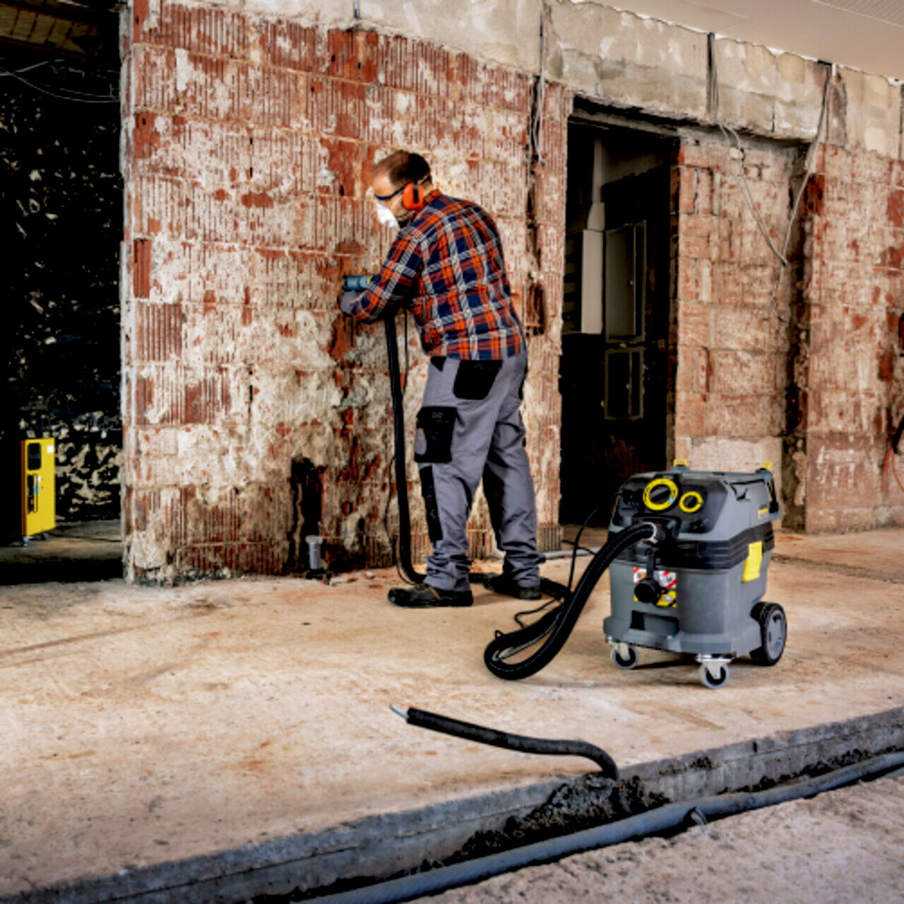 Aspirator umed-uscat profesional NT 30/1 Tact Te M, Karcher, gri — imaginea 5