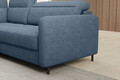 Coltar extensibil stanga 3 locuri ELTAP, LT-40RAQ, Barea, 208x160x100 cm, lemn/poliester, albastru
