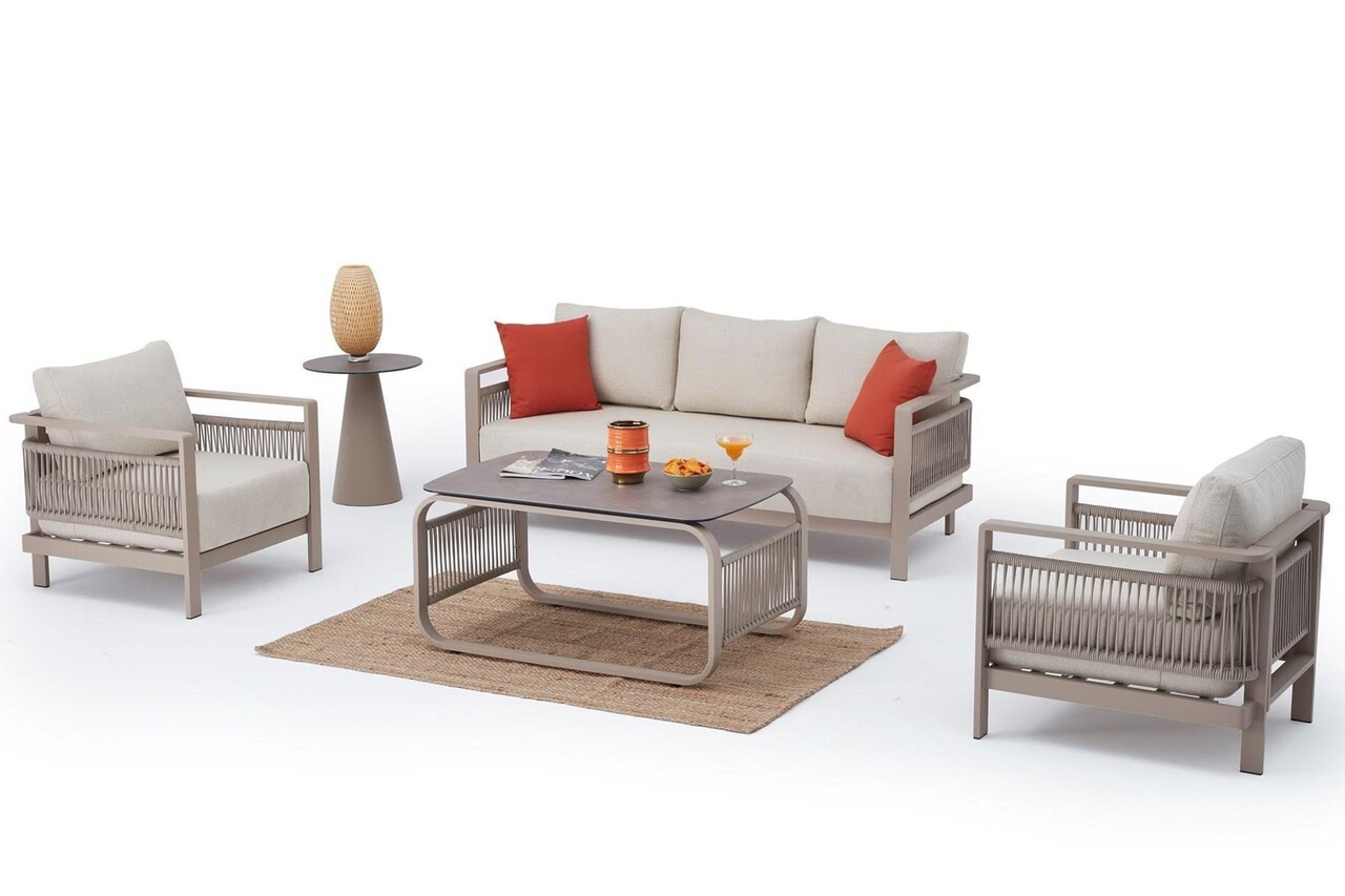 Set mobilier de gradina, Hanah Home, Venedik, Bej - view 8