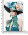 Tablou decorativ Pam -B, Mauro Ferretti, 62x92 cm, lemn de pin/canvas pictat si lacuit, multicolor