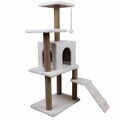 Casă pentru pisici, Paws & Whiskers, Arden, MATERIAL TEXTIL WELSOFT, Alb