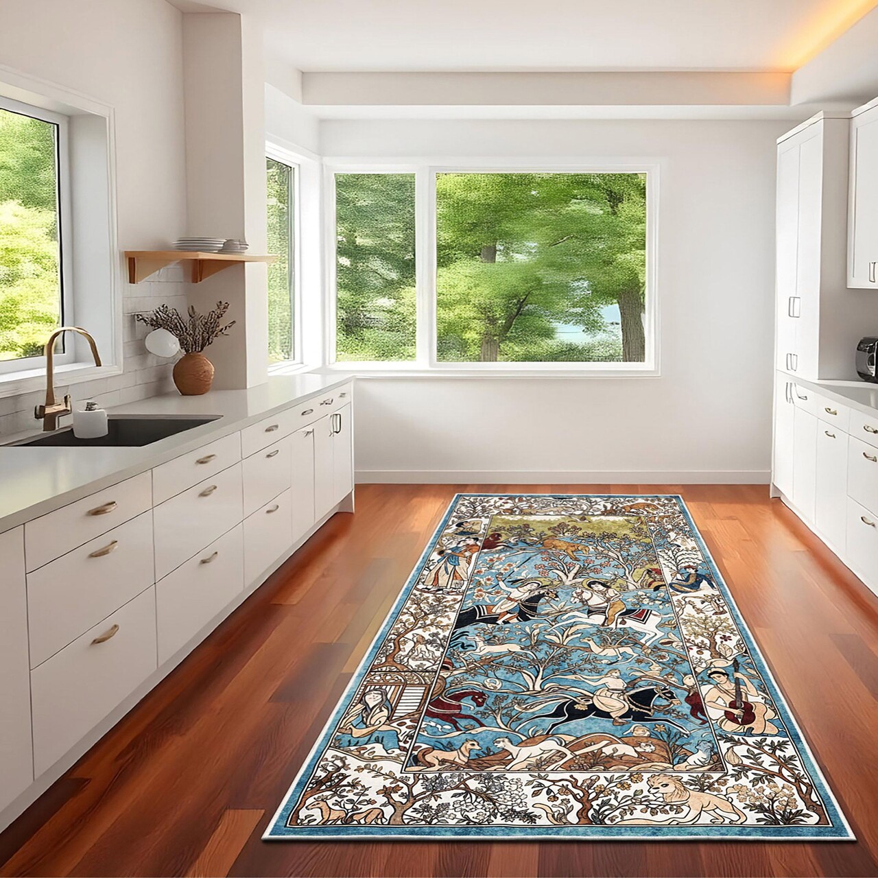 Covor (180 x 280), Kece-Fr13, 180x280 cm, Albastru - view 4