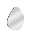 Oglinda decorativa, Siam, Besso, 60x60x2.2 cm, MDF , Negru