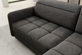 Coltar extensibil dreapta 3 locuri ELTAP, RT-05RAQ, Barea, 208x160x100 cm, lemn/poliester, gri inchis