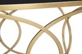 Masuta de cafea Infinity, Mauro Ferretti, 110x60x45 cm, fier, auriu