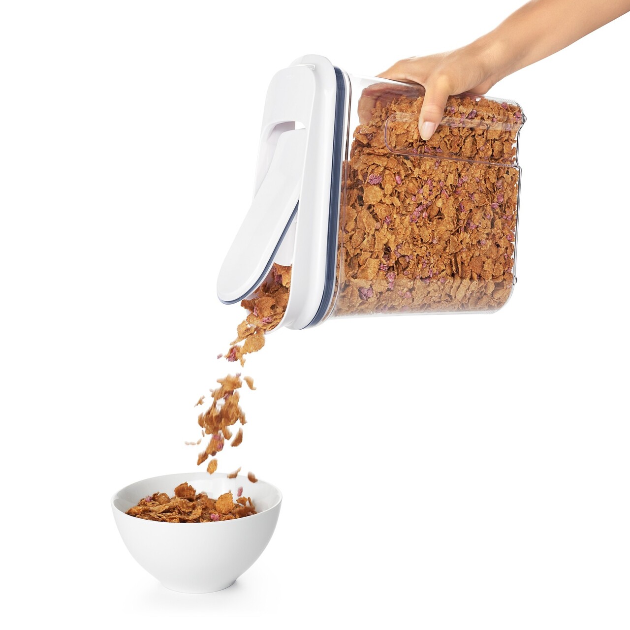 Recipient pentru cereale, plastic, 11 x 26 x 27 cm, 3,2L, "POP" - OXO - imagine 5