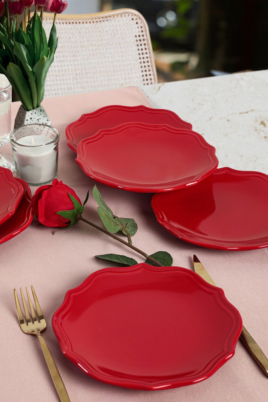 Set farfurii Keramika 275KRM1816 Ceramica  21 cm 6 piese Multicolor