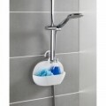 Suport accesorii pentru dus Cocktail, Wenko, 26 x 9 cm, polistiren/ABS, alb