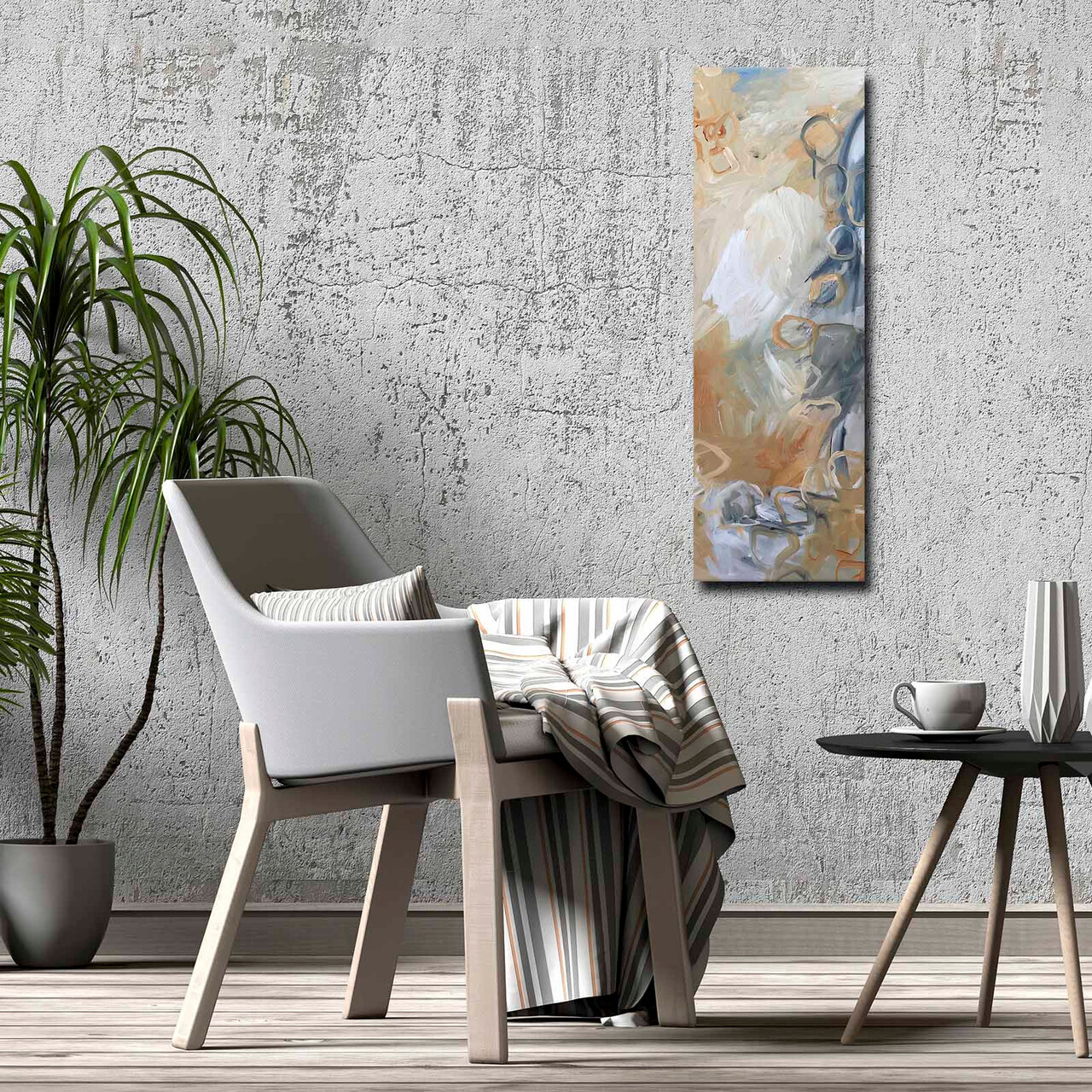 Tablou decorativ, 3090ABSC, Lemn, Multicolor - view 2