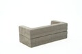 Canapea extensibilă cu 2 locuri, Balcab Home, 825BLC5401, Material: 100% ȘENILĂ, Gri
