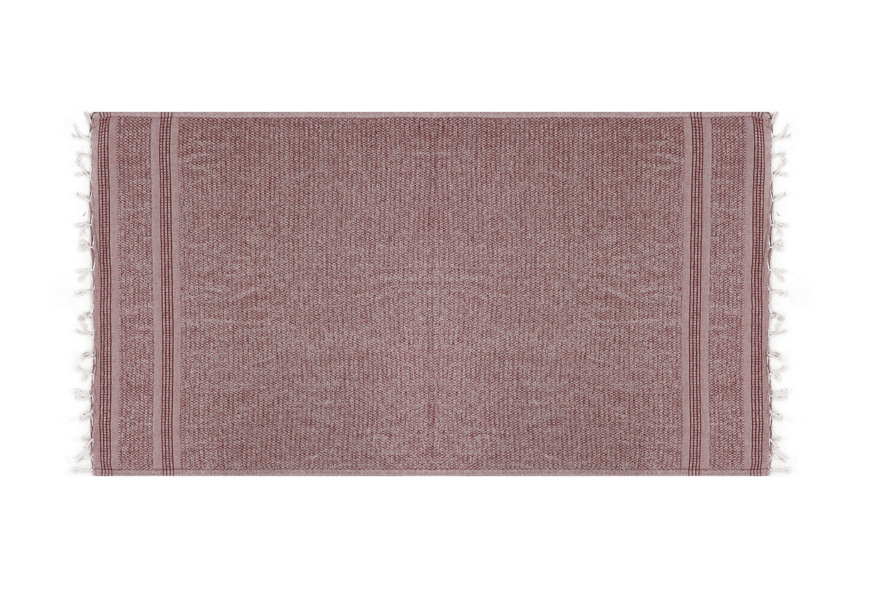 Prosop de plaja, L'essentiel Maison, Linen, Rosu claret