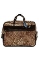 Geanta pentru laptop, Bagmori, 6506 - 83565 - Leopard, piele ecologica, maro