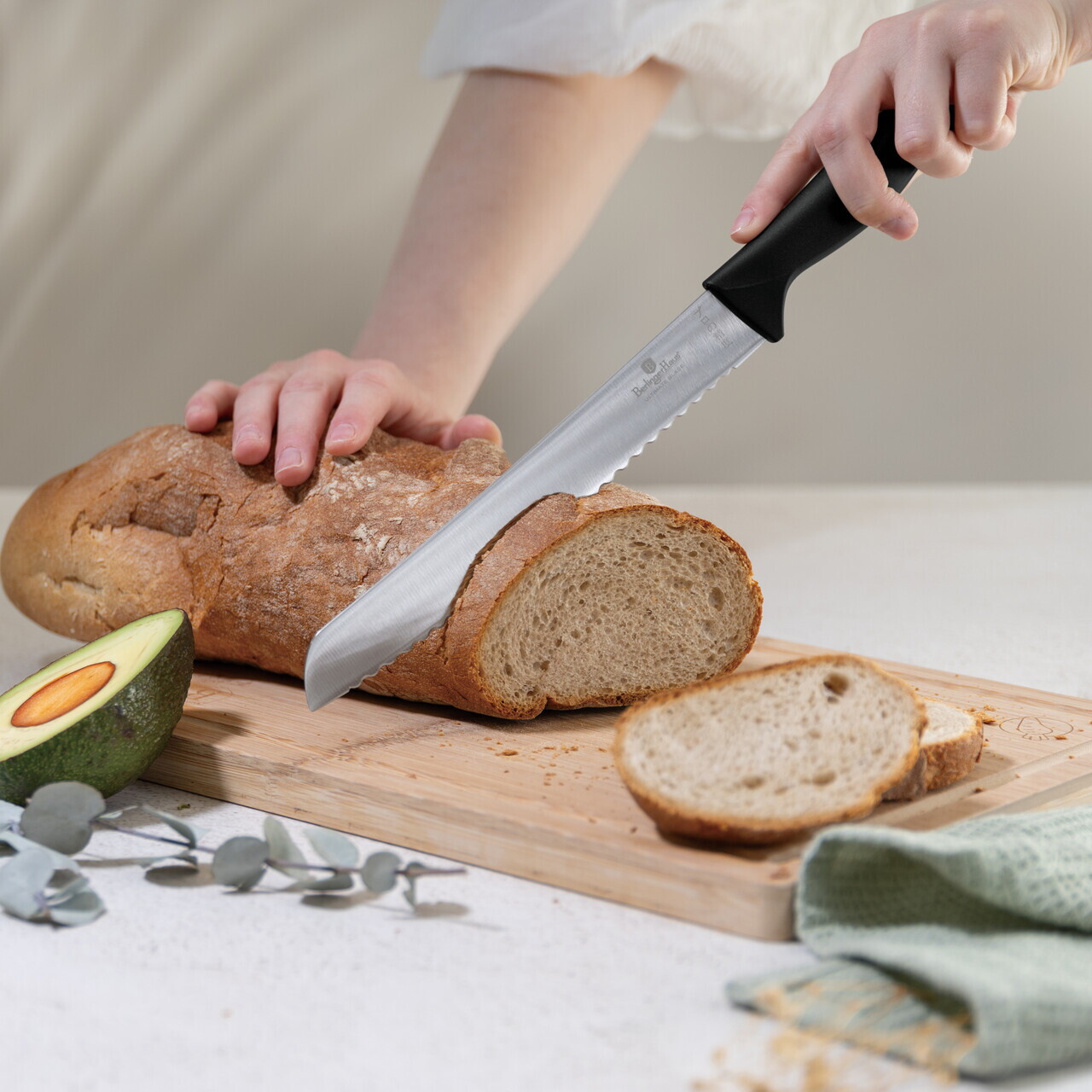 Set 6 cutite Berlinger Haus, Matte Black, inox, negru - imagine 12