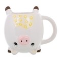 Cana, Pig, Creaciones Meng, 13x9.5x10 cm, ceramica, alb