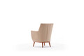 Fotoliu, Balcab Home, 825BLC2343, Lemn de carpen, Crem