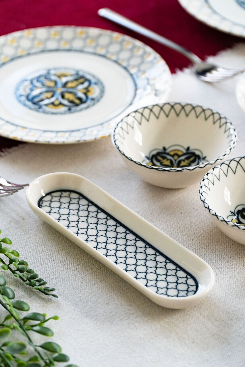Set de mic dejun, Hermia, 858CMR1122, Portelan, Platou: 20 cm (6 bucăți), Multicolor - view 8