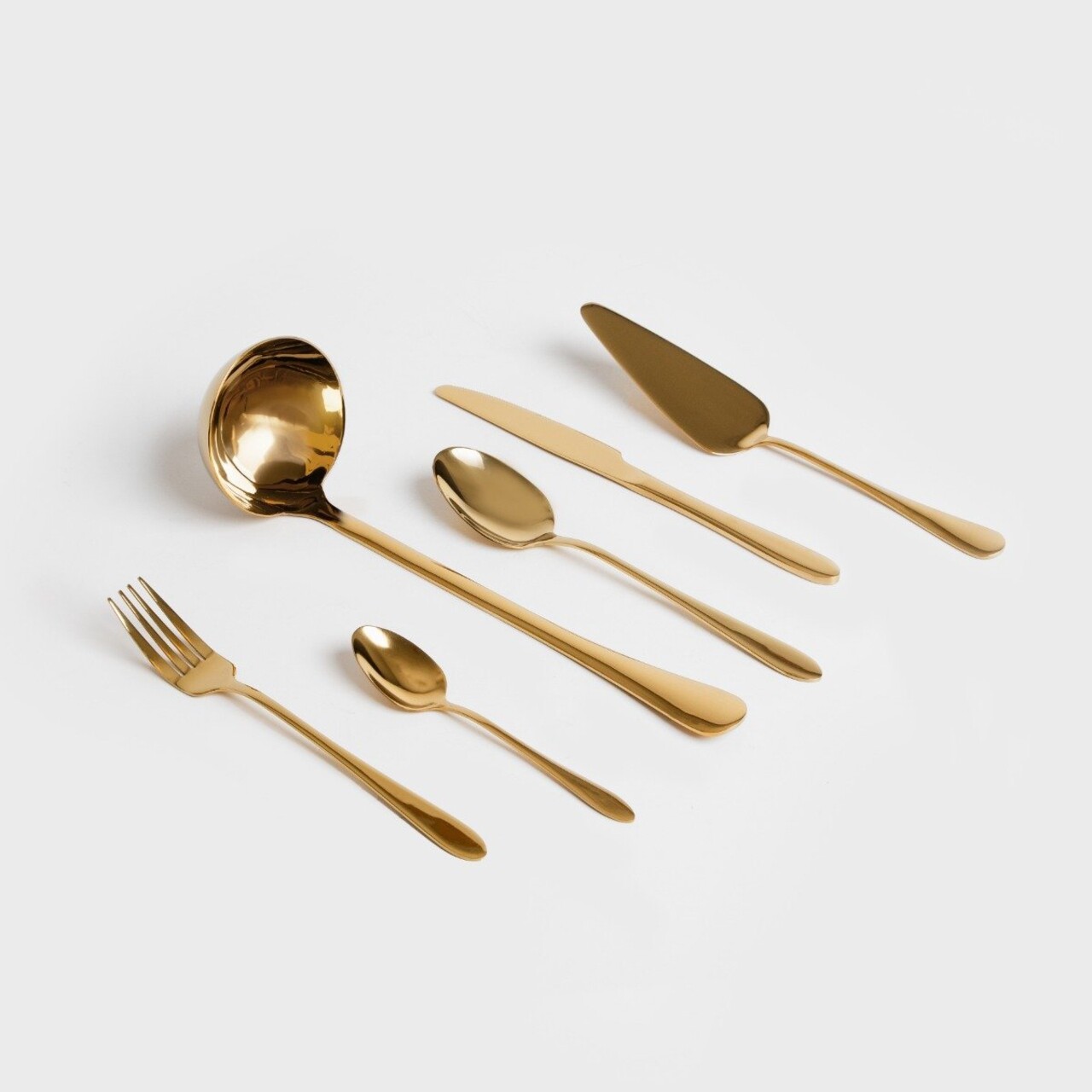 Set tacamuri pentru 4 persoane, 18 piese, Abele, Homla, inox, auriu - 1 | YEO