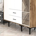Dulap pentru haine, Hommy Craft, Kumsal STP, 160x47.5x201.4 cm, PAL, Nuc/Alb