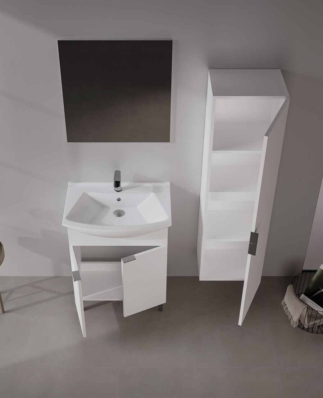 Oglinda decorativa, Hanah Home, Purus 65, Transparent — imaginea 2