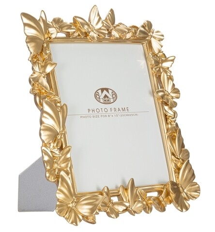 Rama foto, Gold Butterflies, Mauro Ferretti, 20x25 cm, fier/sticla