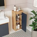 Dulap de baie, Hanah Home, 1820, 30x70x25 cm, PAL MELAMINAT, Pin Atlantic / Antracit