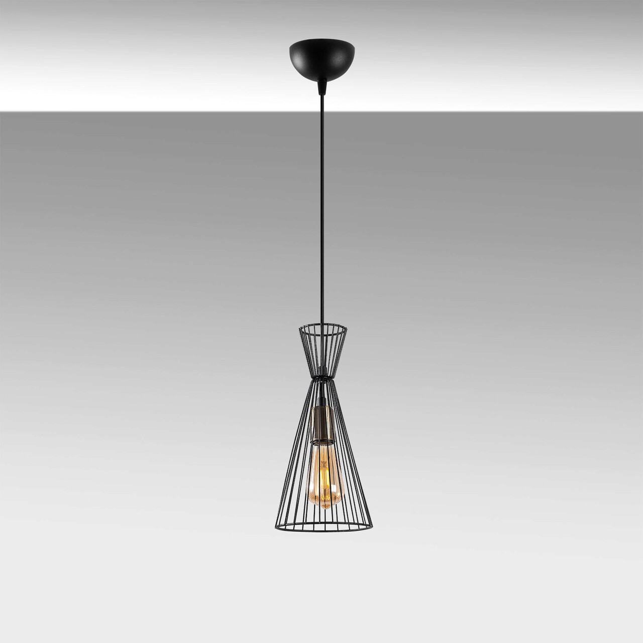 Lustra, Fulgor, 942FLG1613, Metal, Negru/Maro antic - 2 | YEO