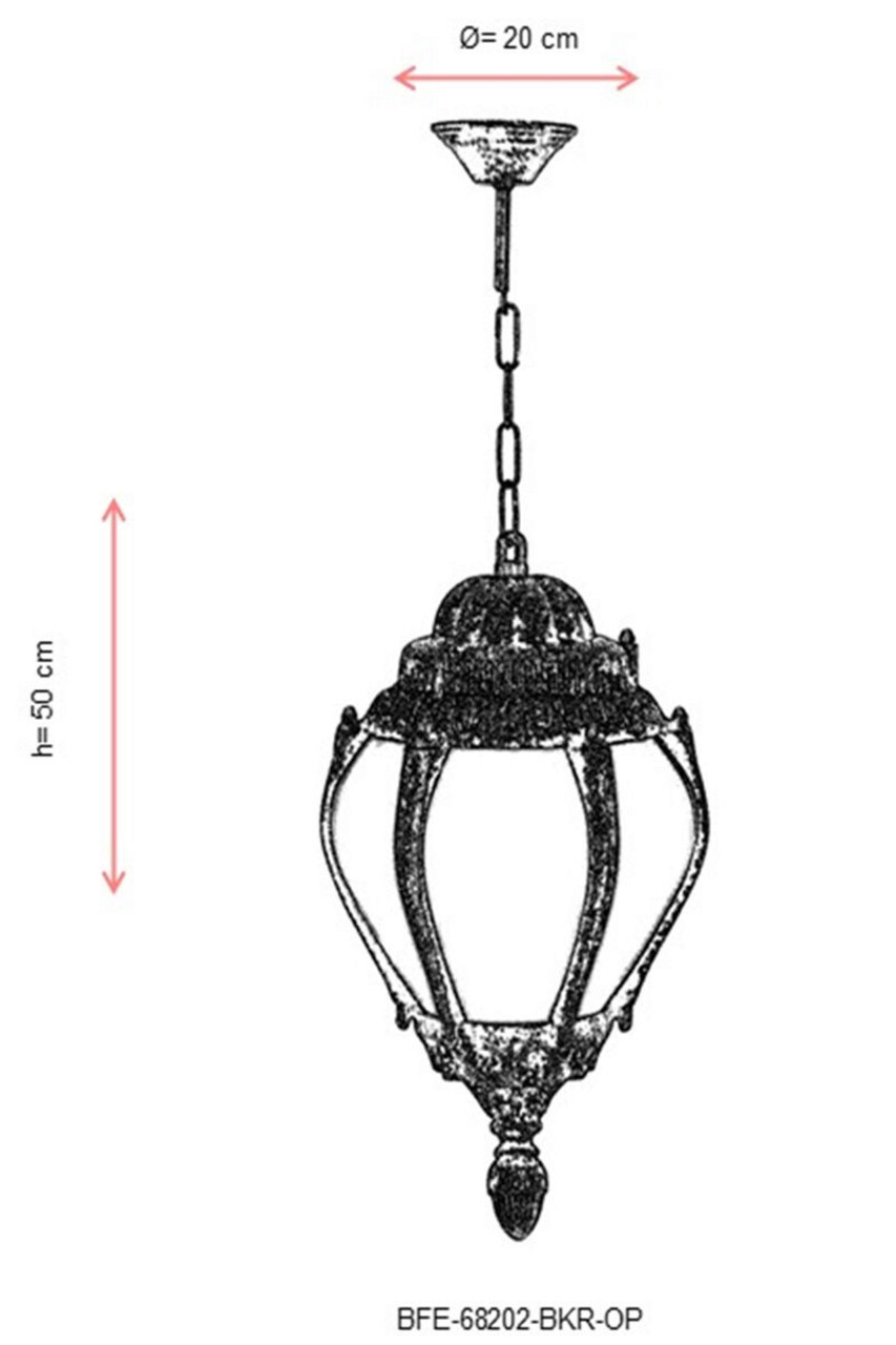 Lustra de exterior, Avonni, 685AVN1329, Plastic ABS, Maro