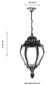 Lustra de exterior, Avonni, 685AVN1329, Plastic ABS, Maro
