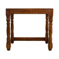 Masuta de cafea Creaciones Meng, 49.5x32.5x45 cm, lemn de mango/alama