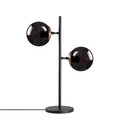 Lampa de masa, Fulgor, 942FLG1817, Metal, Negru/Maro antic