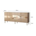 Consola, Neostill, Milan, 180x80x40 cm, MDF , Bronz / Aur