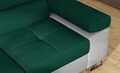 Coltar extensibil stanga 4 locuri, ELTAP, Anton, 272x203x85 cm, lemn/poliester, verde/gri