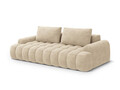 Canapea extensibila 4 locuri, Linz, Cosmopolitan Design, 250x100x84 cm, catifea, bej deschis