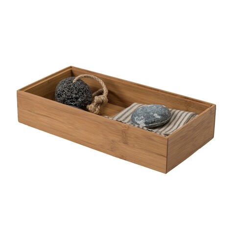 Cutie de depozitare, Compactor, 30x15x6.5 cm, bambus, natur