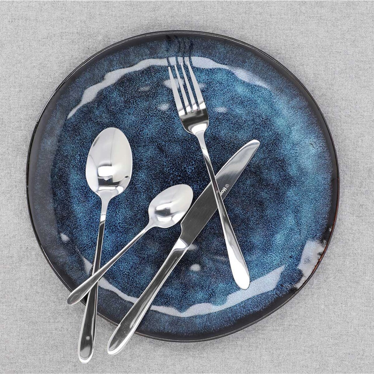 Set tacamuri 16 piese Abele, Homla, inox tip 430, argintiu — imaginea 3