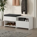 Pantofar, Decortie, Filux Bench, 120.3x51x40.5 cm, PAL, Alb