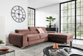 Coltar extensibil dreapta 3 locuri ELTAP, RT-24NU, Grayson, 278x205x92 cm, lemn/poliester, roz