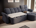 Coltar extensibil dreapta 3 locuri ELTAP, Beneth, 301x185x115 cm, lemn/poliester, albastru