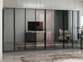 Dulap pentru haine, Hanah Home, Nisa, 360x210x52 cm, Antracit
