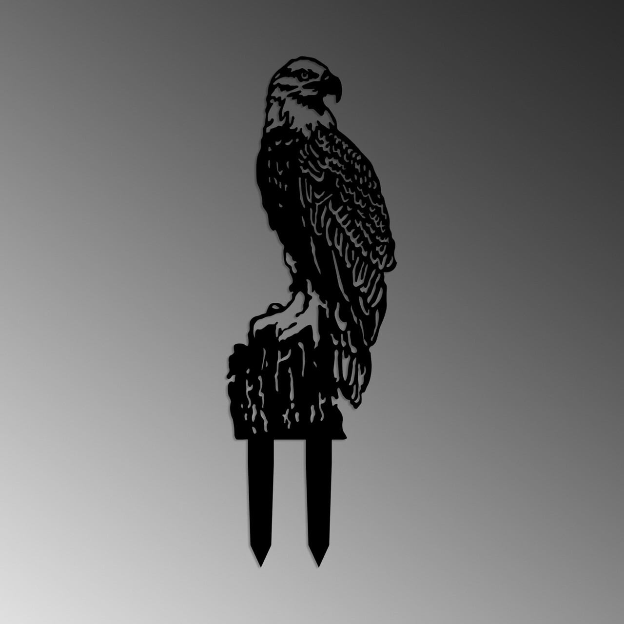 Obiect decorativ de grădină, Spy 01, 40x36 cm, Negru - imagine 5