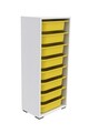 Dulap multifunctional, Estella, Cara 8N, Alb / Galben