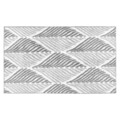 Covoras baie LEAF, Decomex, 60 x 90 cm, 100% bumbac, alb/gri
