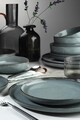Set de cină (16 bucăți), Kütahya Porselen, 710KTP3409, Portelan, Farfurie desert: 21 cm (4 bucăți), Turcoaz